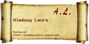 Almássy Laura névjegykártya